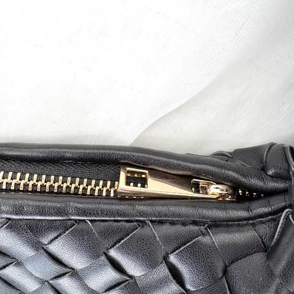 A New Day Woven Hobo Shoulder Bag Knotted Strap Black Handbag Purse Large ~14” - Picture 5 of 5